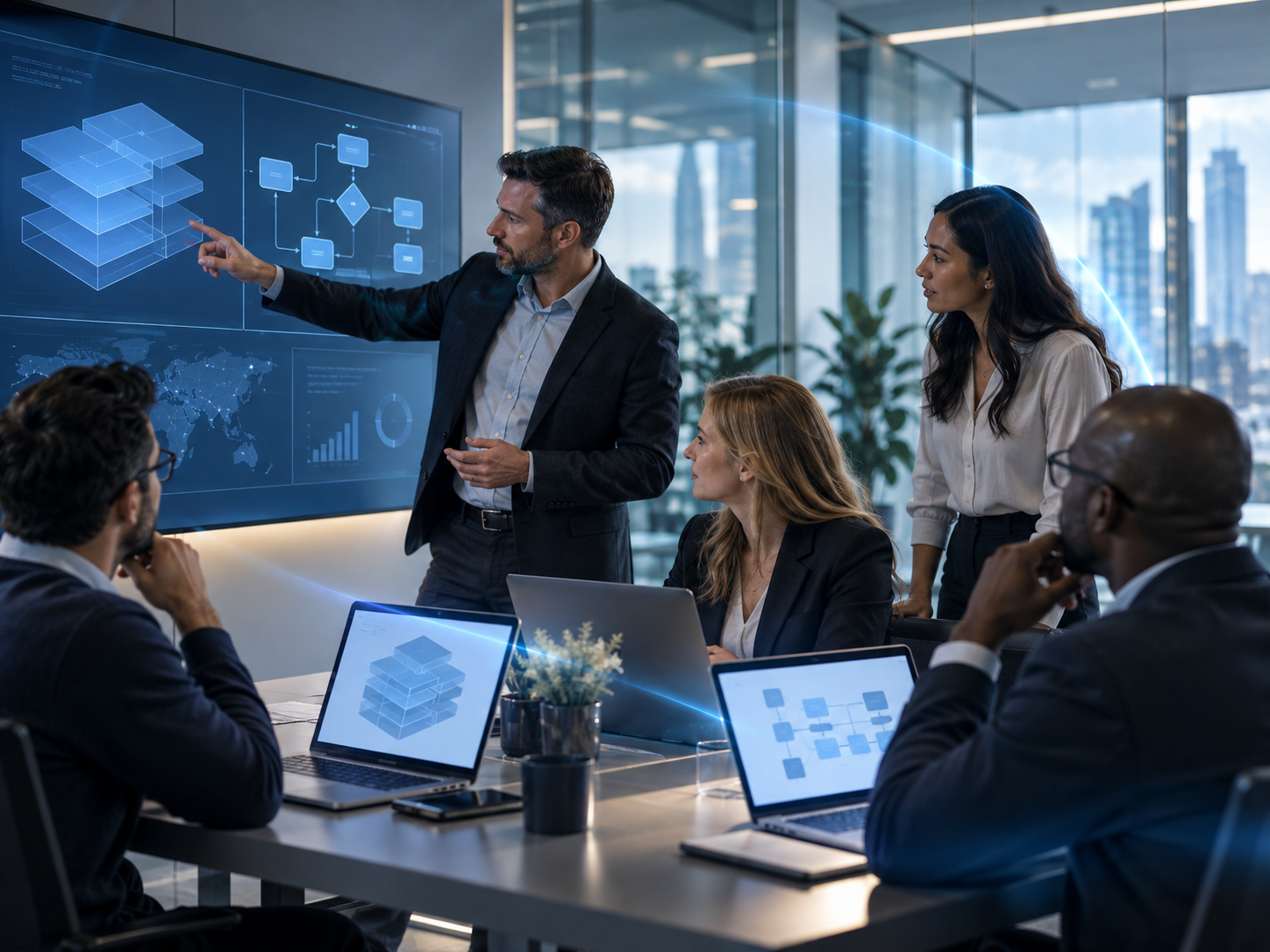 Enterprise consultants aligning technology architecture to business processes
